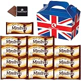 Minstrels - British Chocolate Candy Gift Box - Minstrels 42g x12 FULL SIZE Minstrels Chocolate Candy in a unique Gift Box and