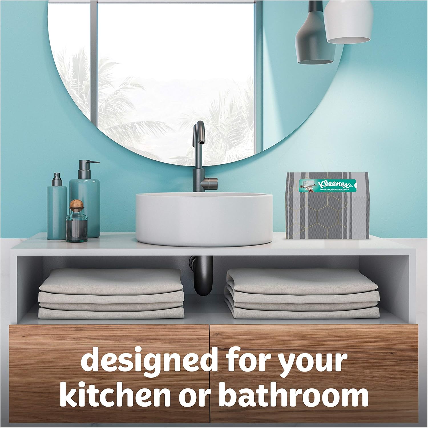 Kleenex Hand Towels, Single-Use Disposable Paper Towels, 6 Boxes, 60 Towels Per Box (360 Towels Total): Health & Personal Care