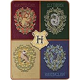 Northwest Harry Potter Micro Raschel Throw Blanket, Lightweight Breathable for Couch, Sofa, Cozy for All Seasons 46" x 60", Botanical Houses