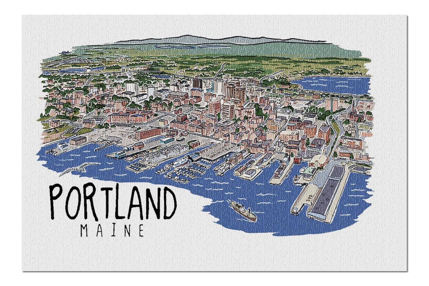 Toys Hobbies Jigsaw Puzzle Explore America Portland Oregon 1000 Pieces New Made In Usa Contemporary Puzzles