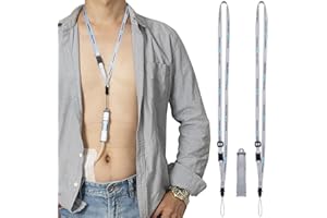 MANDMCARES Peritoneal Dialysis Catheter Holder for Baxter – Secure PD Shower Support with 2 Breakaway Lanyards – Unisex, Patented