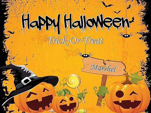 Amazon Com Large Custom Happy Halloween Banner Halloween Decor