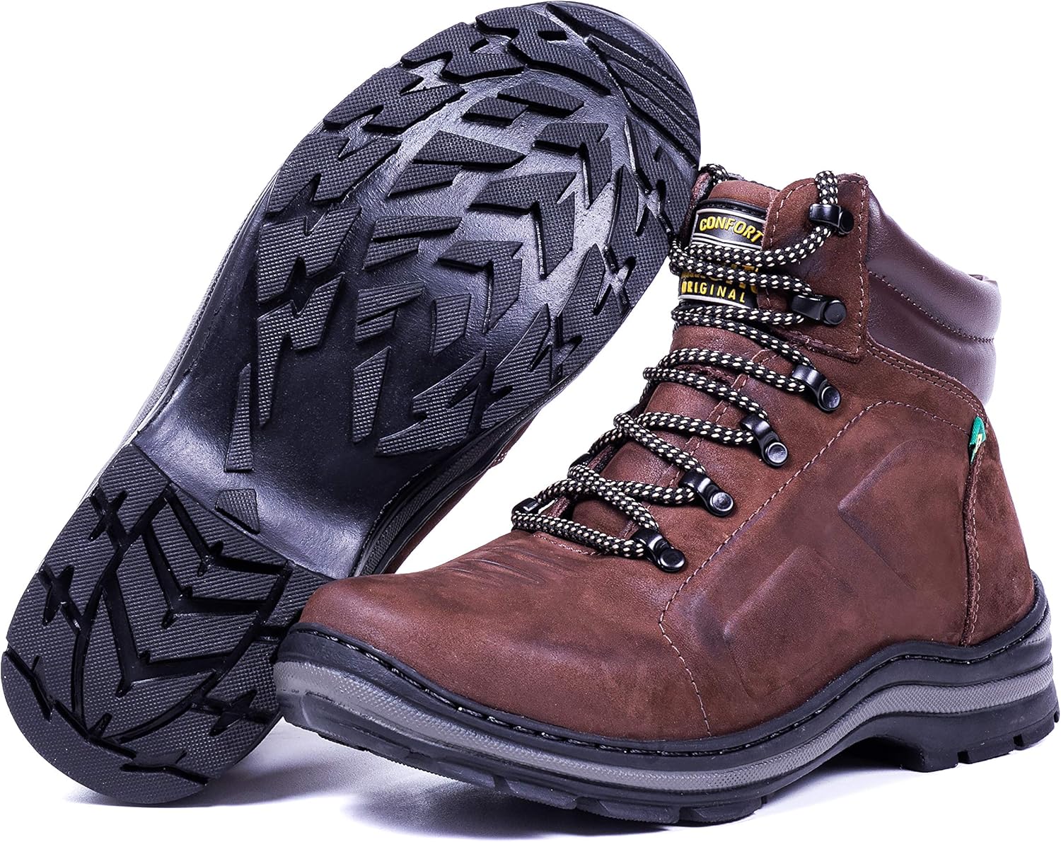 bota masculina adventure mochileiro couro legitimo