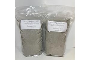 SEVEN SPRINGS FARM Sodium Bentonite Clay 8LB - Granular All Natural Pond Sealant - High Absorption - Leak Sealer, Wastewater Cleansing Agent, Cat Litter Clumping & Odor Control...ETC. (8 Pound)