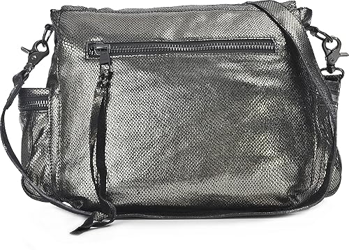 Tyoulip Sisters, Damen, Handtaschen, Umhängetaschen, Cross-Bag, Cross-Body, Silber, 37 x 29 x 14 cm (B x H x T)