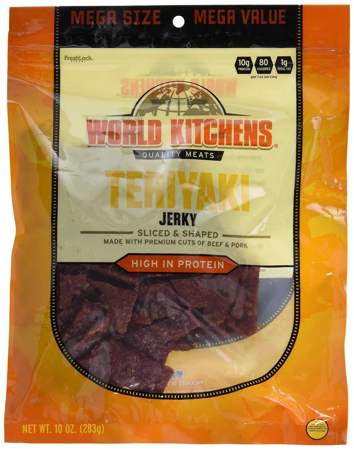 Amazon Com World Kitchens Jerky Teriyaki 10 Ounce