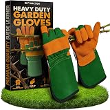 DIY Doctor Leather Garden Gloves Men Women Thorn Proof Work Unisex One Size view 1