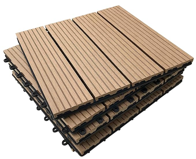 The Famous ClickDeck Composite Decking Tiles Patio, Balcony, Roof