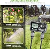 johgee Water Timer 2 Outlet, IP54 Waterproof Garden Hose Timer view 2