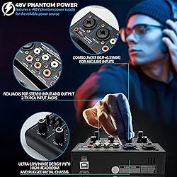 Pyle Professional Wireless DJ Audio Mixer - 4