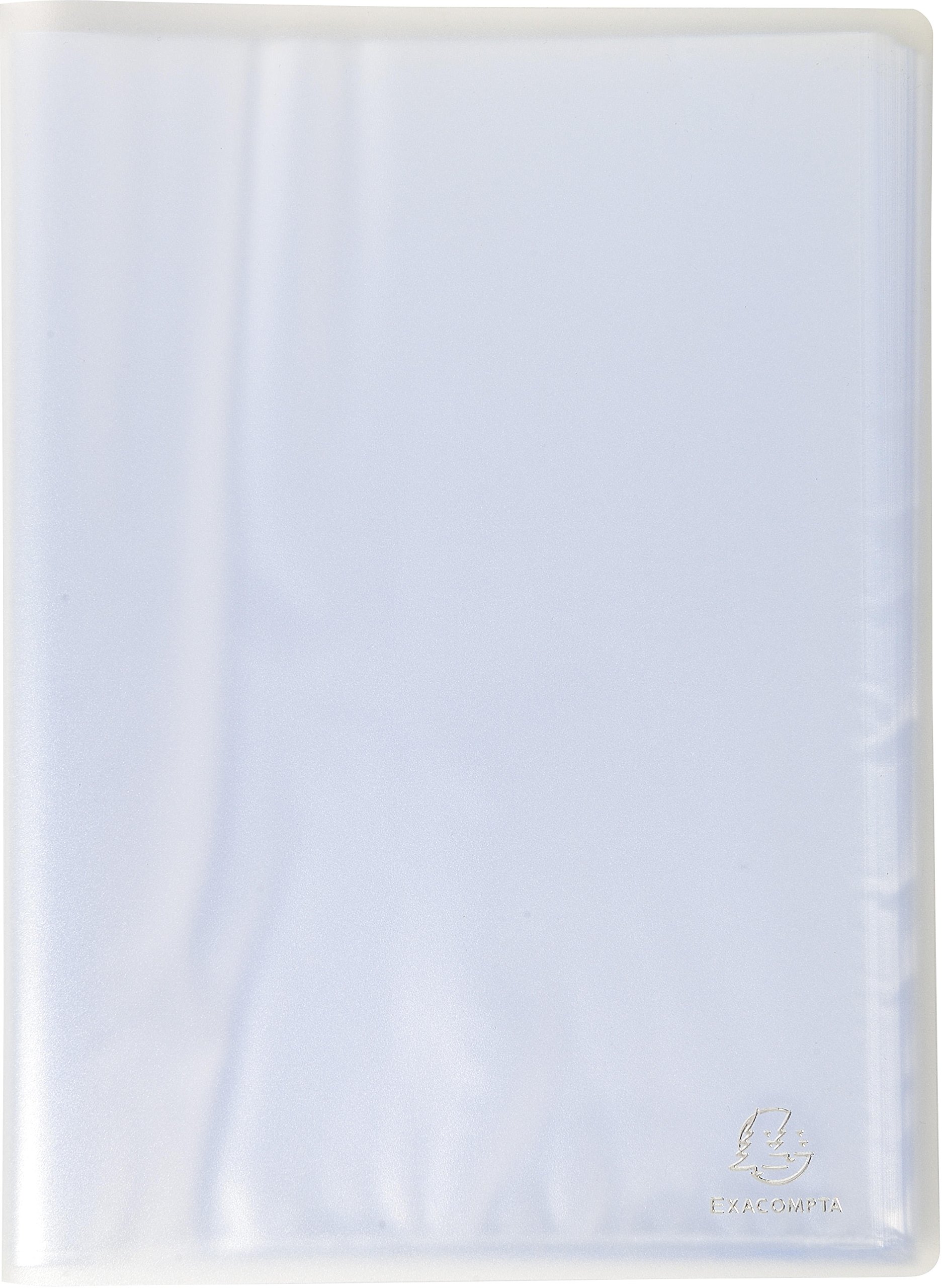 Exacompta - Ref 85360E - Chromaline Semi-Rigid PP Display Book - 240 x 320mm in Size, Suitable for Holding A4 Documents, 30 Pockets, 60 Viewing Pages - Clear (Pack of 4)