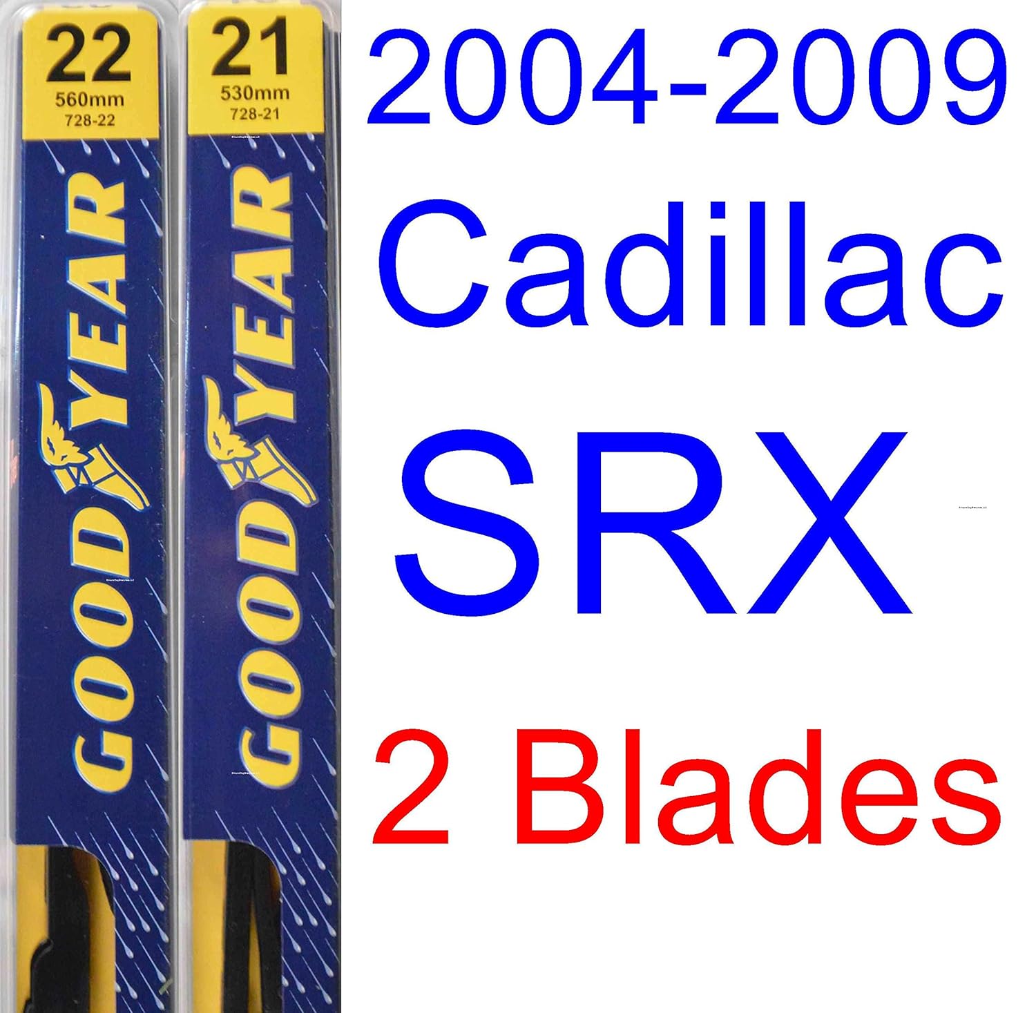 Amazon.com: 2004-2009 Cadillac SRX Wiper Blade (Rear) (Goodyear Wiper  Blades-Premium) (2005,2006,2007,2008): Automotive