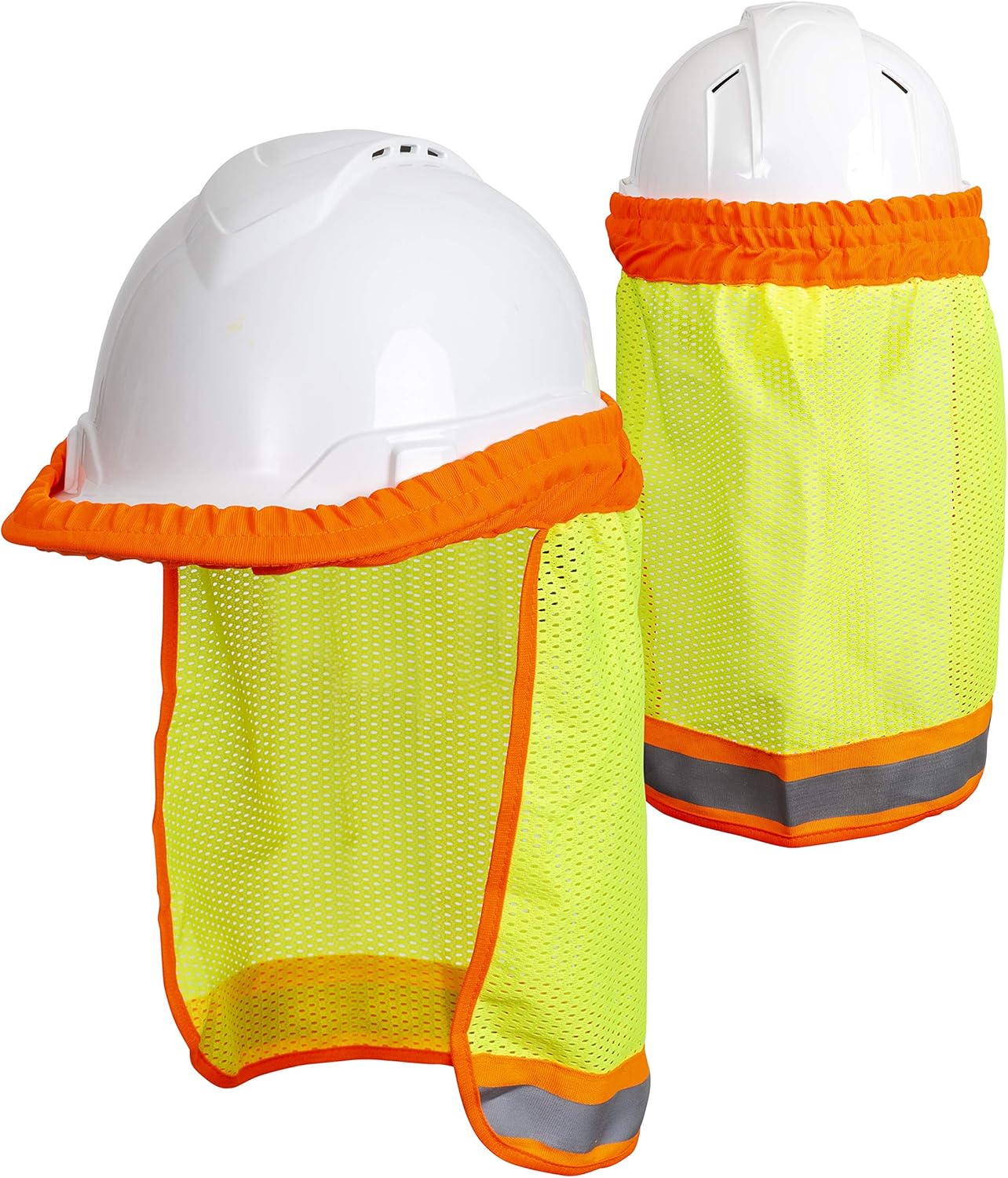 SAFETY HARD HAT NECK SHIELD HELMET SUN SHADE HIgh Visibility REFLECTIVE