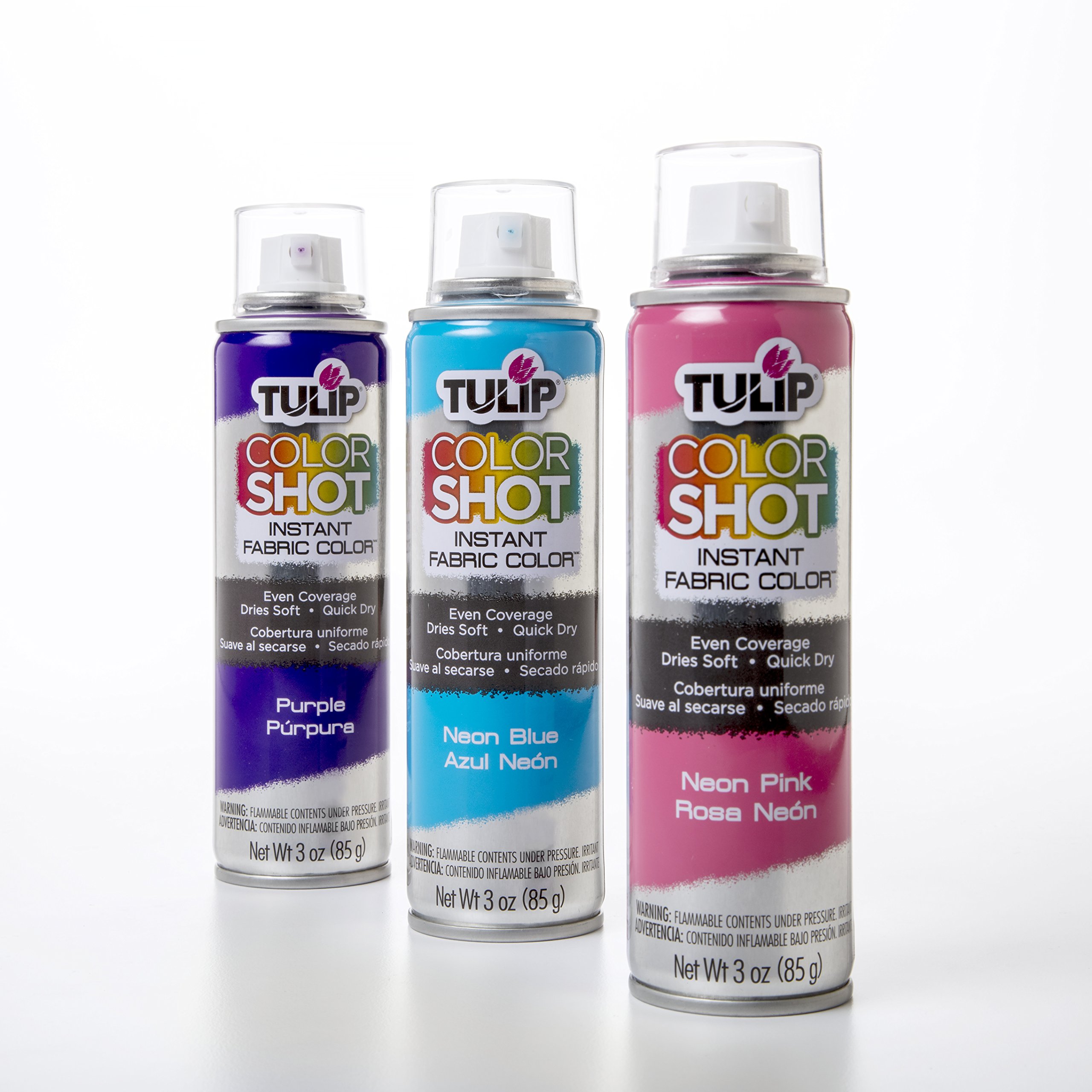 Tulip ColorShot Instant Fabric Color 3oz. Brights Variety 3 Pack