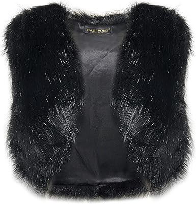 black and white faux fur jacket