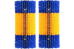 KUNBEIEN 2PCS Scratch Brushes, Full Massage Kit - Relieve Itching for Livestock: Horses, Cattle, Sheep, Pigs (Blue)