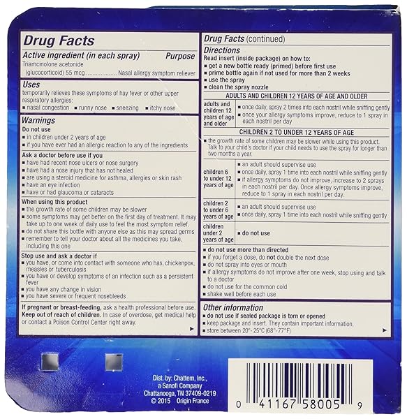 NASACORT SPRAY .57 OZ (2 PACK)