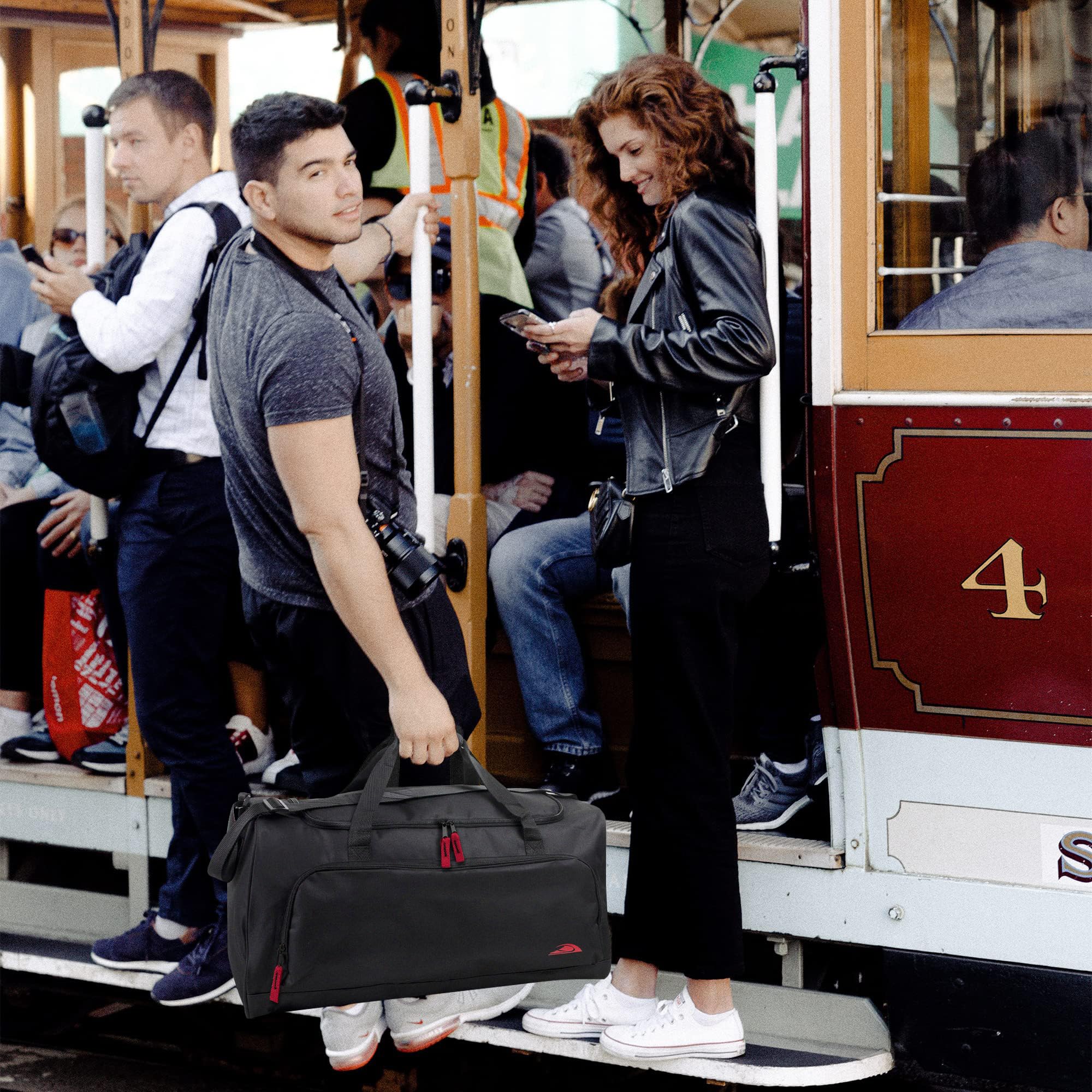 Trail maker Lightweight Canvas Duffle Bags for Men & Women For Traveling, the Gym, and as Sports Equipment Bag/Organizer