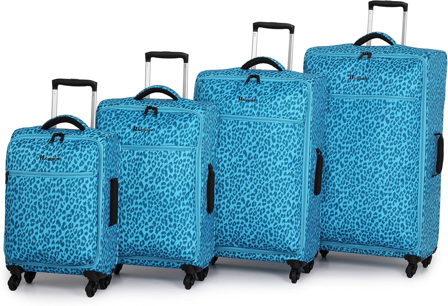 leopard print lightweight suitcase