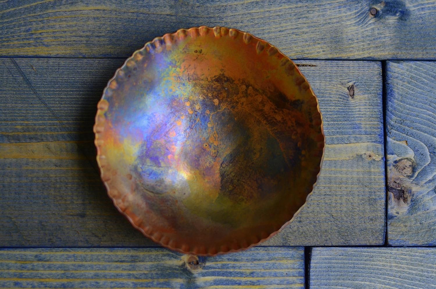 Copper Two Hammered Copper Objects GREAT PATINA Collectibles