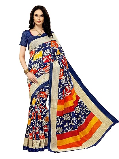 Womens Bhagalpuri Saree(gloryart8_blue)