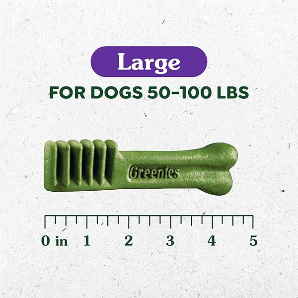 GREENIES ORIGINAL LARGE DENTAL DOG TREATS, 54 OZ. PACK (34 TREATS)