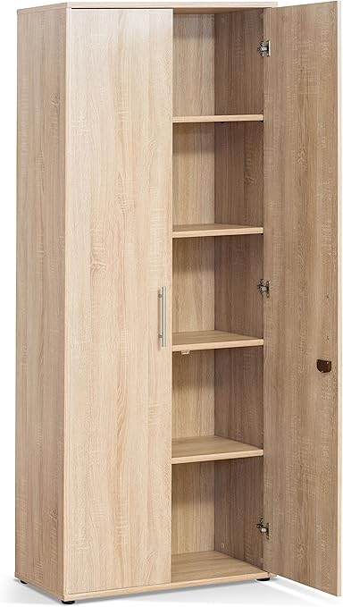 Aktenschrank mit 4 Einlegeböden, Sonoma Eiche, E1 Melamin Beschichtung