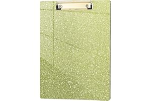 Hongri Plastic Acrylic Glitter Clipboard, 8.5x11" Stardard Letter A4 Size Clipboards for Classroom, Taecher, Women.Cute Confetti Clip Board, Office Supplies, School Supplies.