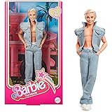 Barbie The Movie Collectible Ken Doll Wearing All-Denim Matching Set with Original Ken Signature Underwear