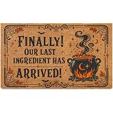 Halloween Door Mat Outdoor Indoor Coir Welcome Doormat Front Door Entryway | 16x24 In, Non-Slip Rubber Back, Easy Clean Coconut Coir, Funny Fall Home Decor Gift For Front Porch & Entrance, Durable