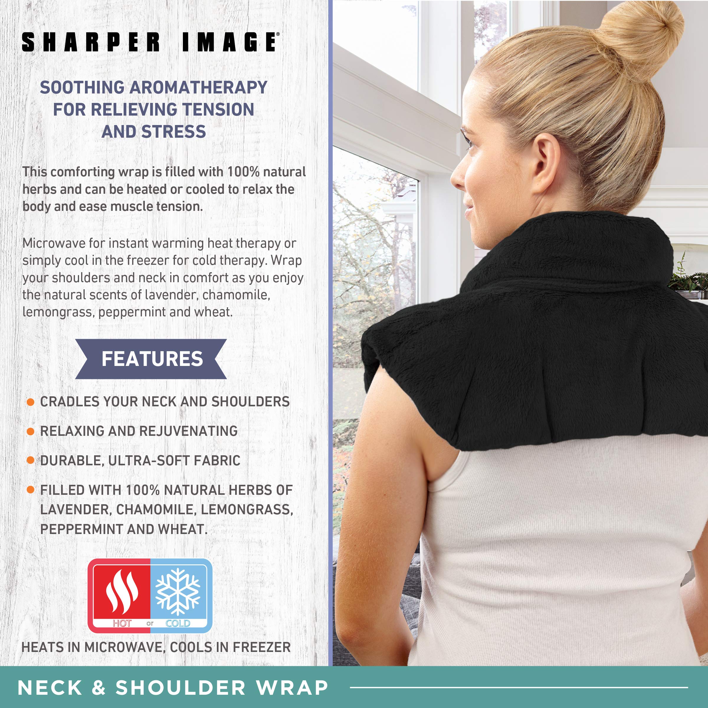 Sharper Image Neck and Shoulder Wrap Pillow