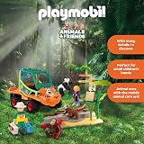 Playmobil Animals & Friends Zookeeper with Vehicle 72072 Tiger Head Design view 3