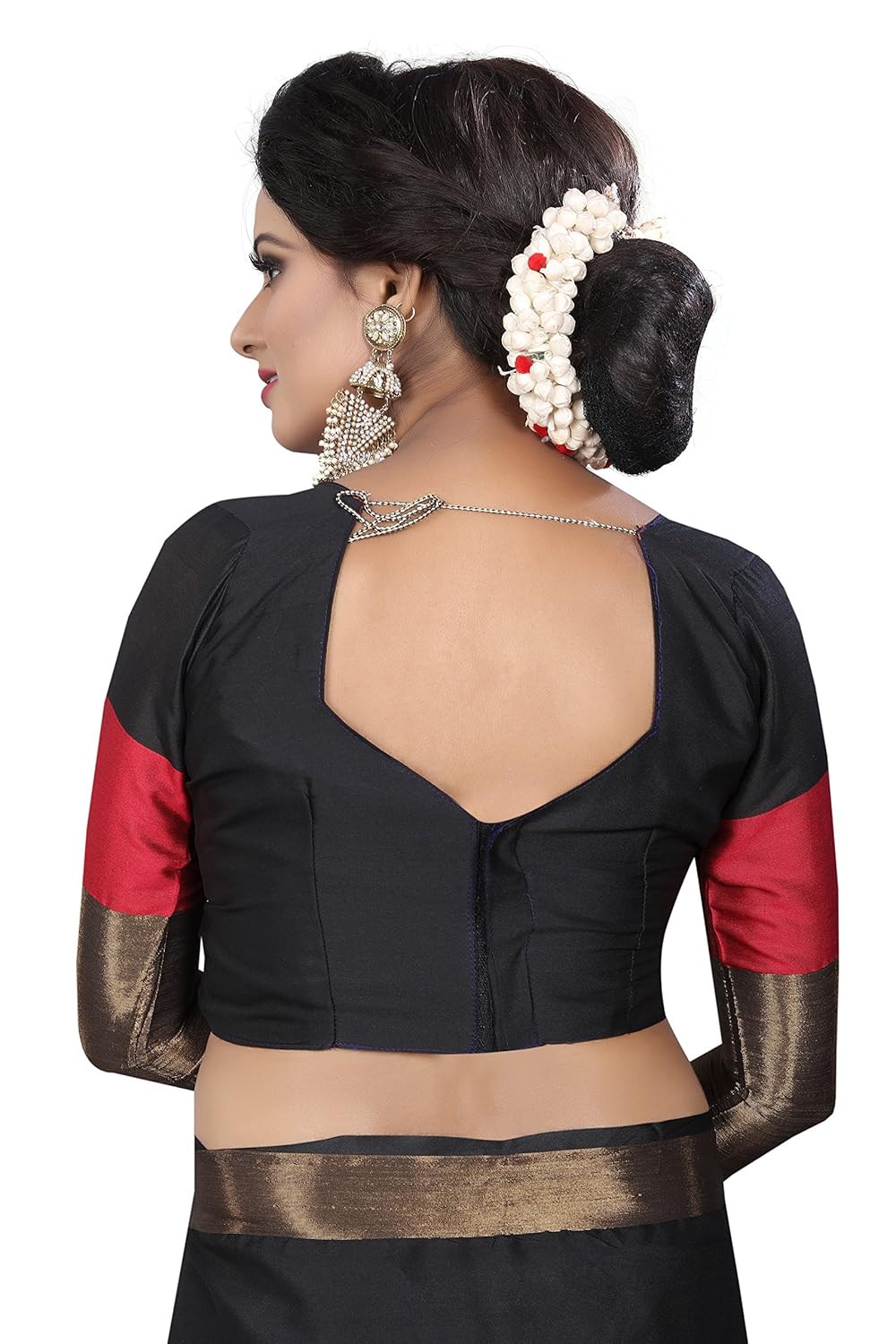 perfectblue women's cotton saree with blouse piece