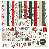 Echo Park Christmas Collection, 12x12 Double Sided Paper and Sticker Kit | Christmas Craft Supplies for Scrapbooking, Card Making, Handmade Gifts, and Custom Holiday Decor, Christmas Village