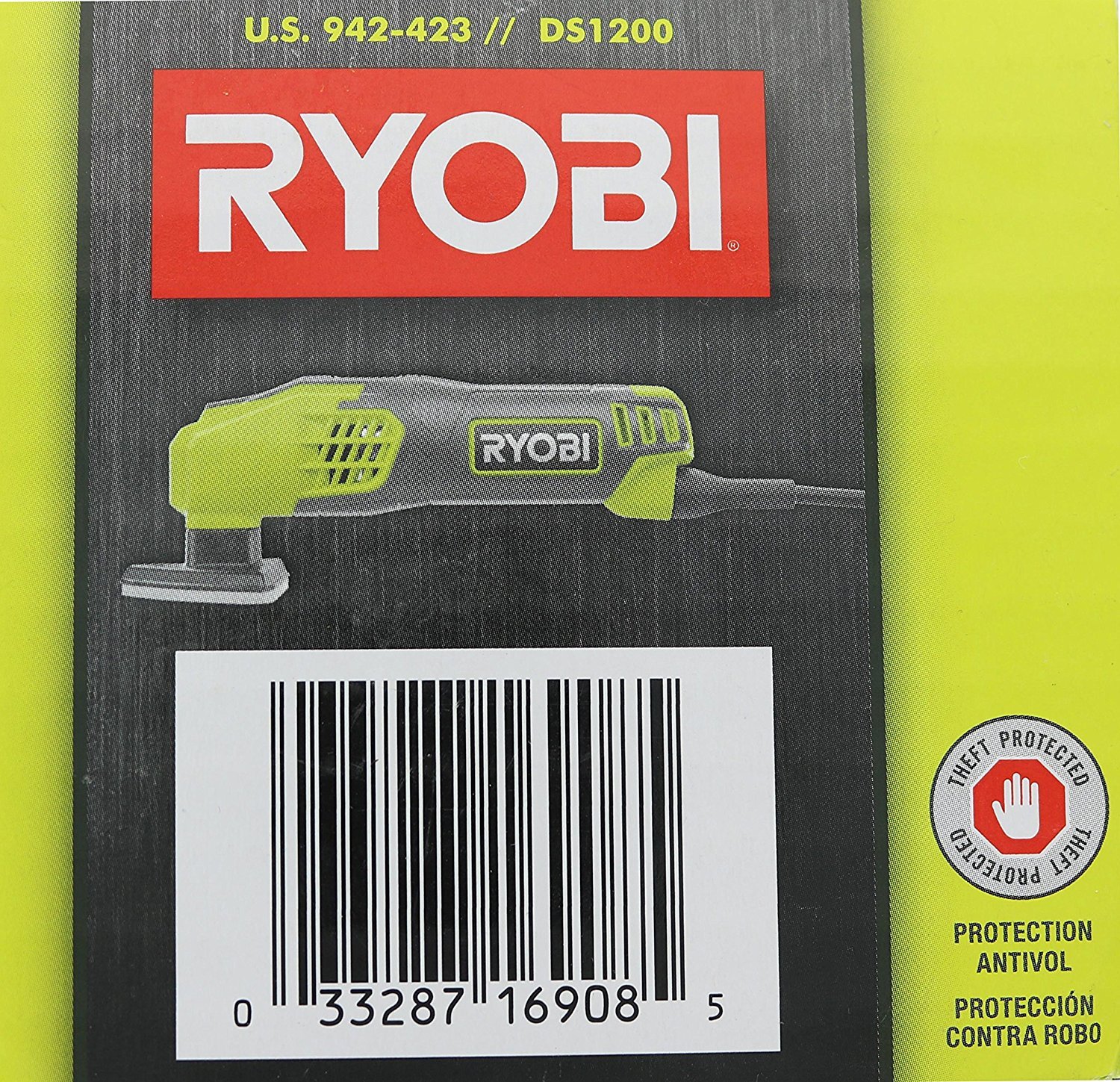 Ryobi DS1200 .4 Amp 13, 000 OBM Corded 2-7/8" Detail Sander w/ Triangular Head and 5 Sanding Pads: Industrial & Scientific