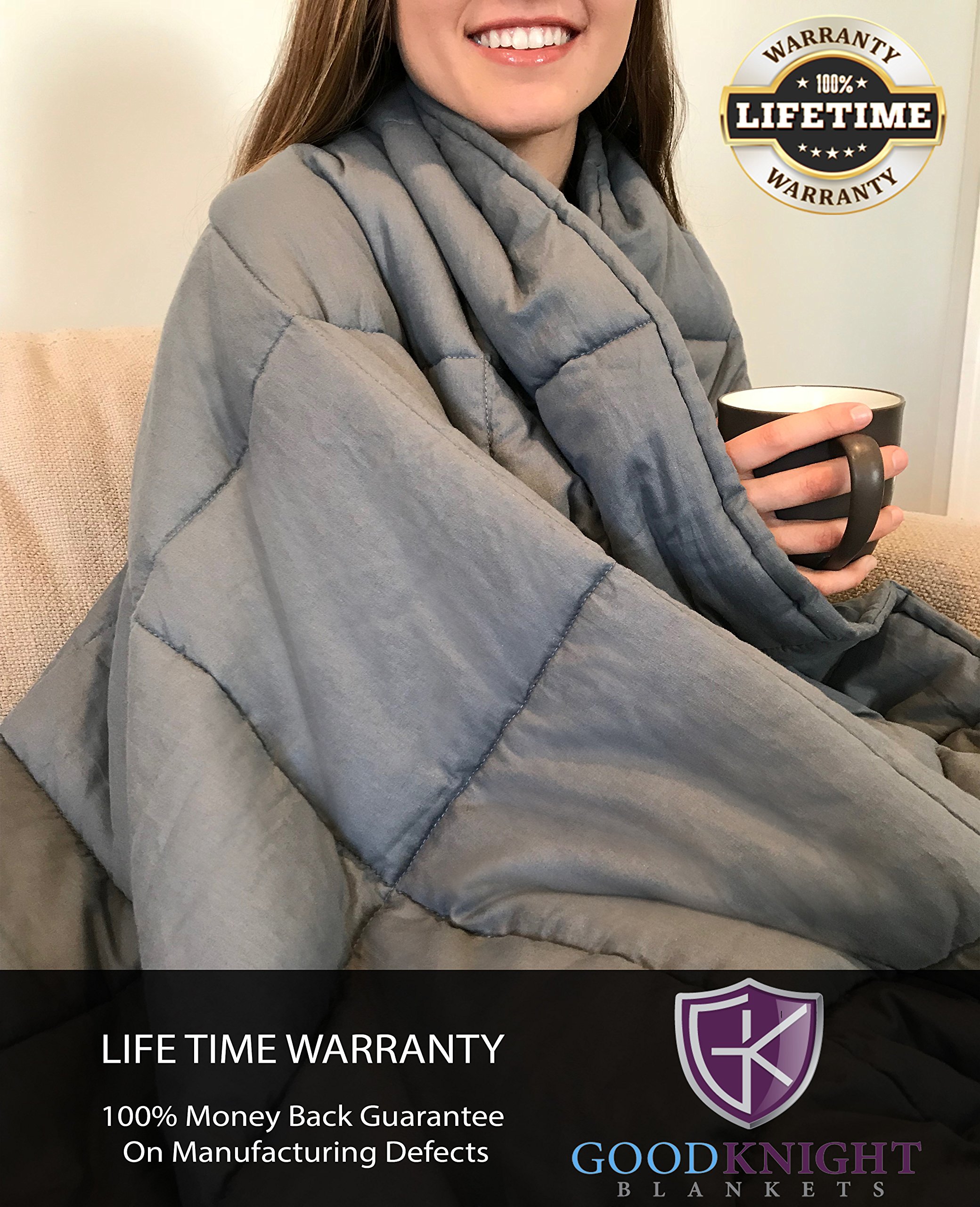 Good Knight Weighted Blankets For Autism ADD Stress Anxiety 60