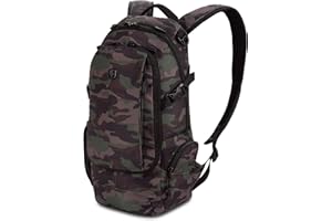 SwissGear 3598 Backpack Narrow Daypack, Camo/Green, 18-Inch
