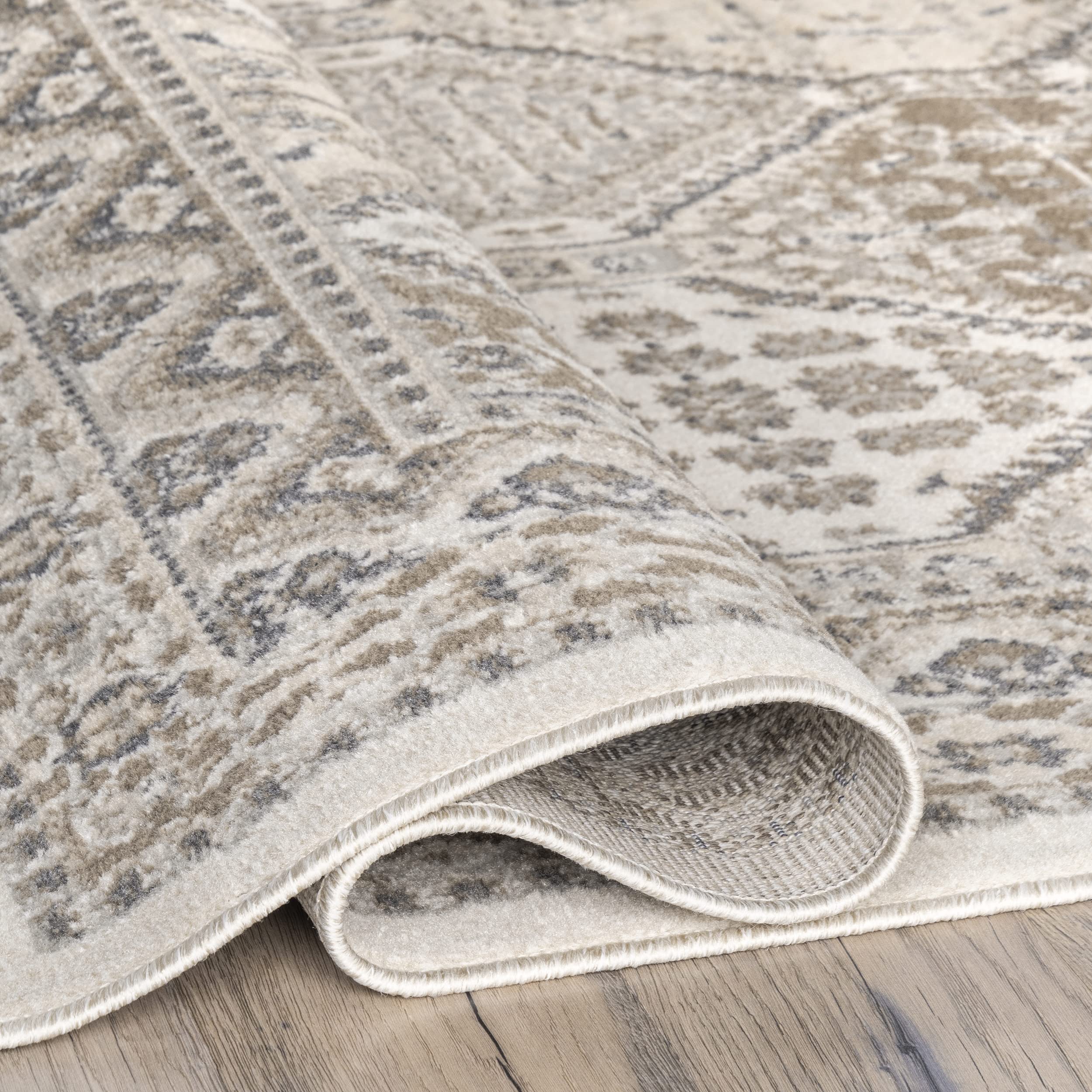 nuLOOM Becca Traditional Tiled Area Rug, 8x10, Beige Pricepulse