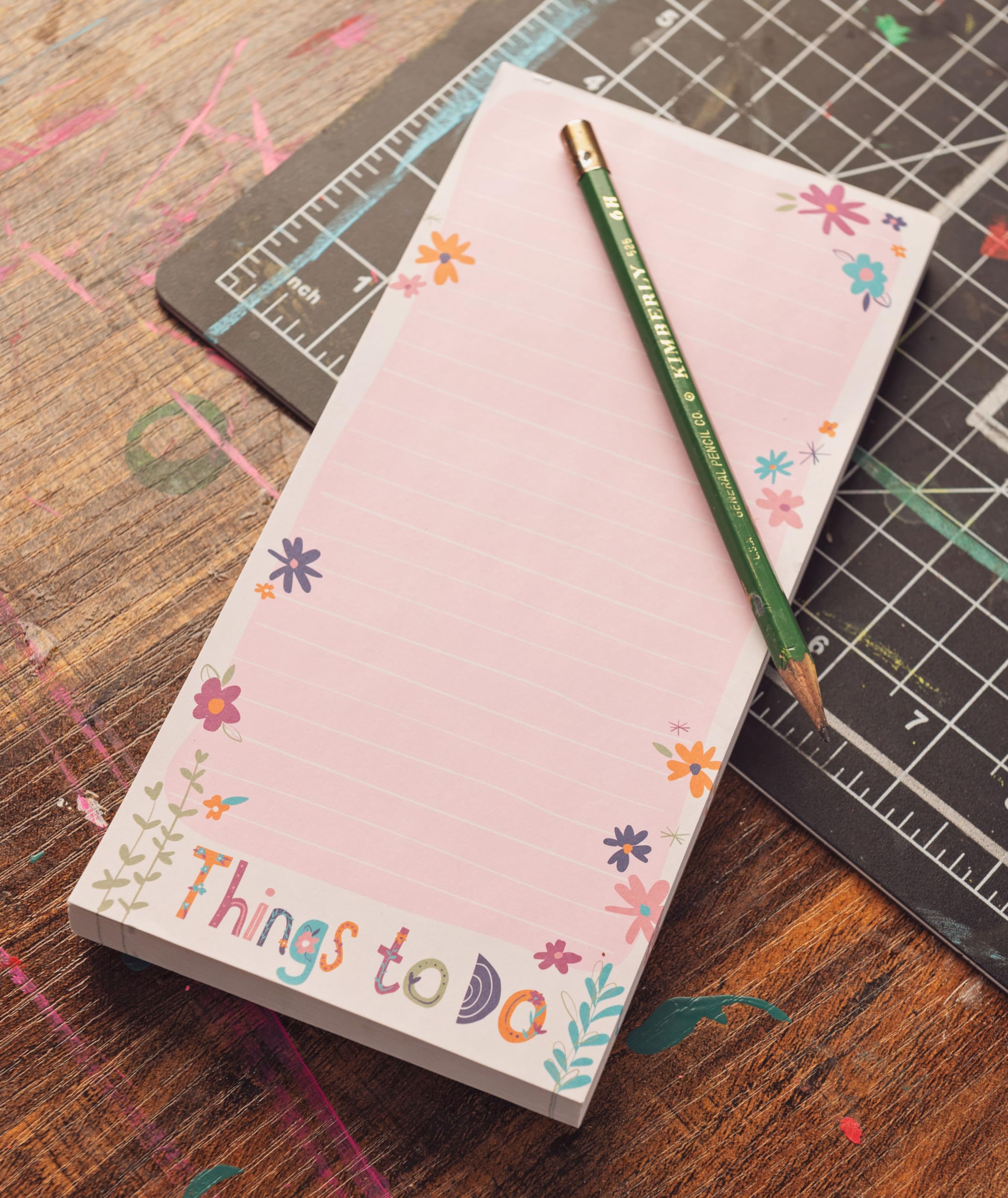 Karma, Large Magnetic Notepads, Notepads for Grocery List, Shopping List, To-Do List, Reminders, Strong Magnetic Back, Memo Notepad 100 Sheets Per Pad, Cute Colorful Designs - Dog