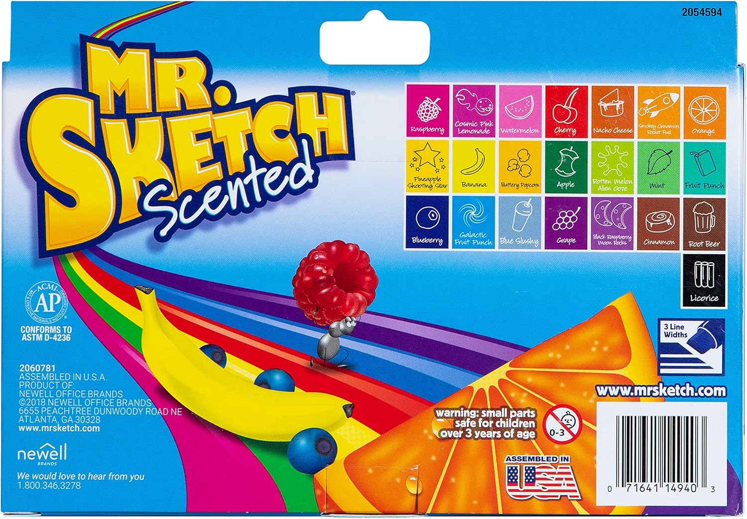Mr. Sketch Chiseled Tip Marker, 2054594: Office Products