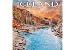 Iceland Calendar 2024 Square Travel Wall Calendar - 16 Month