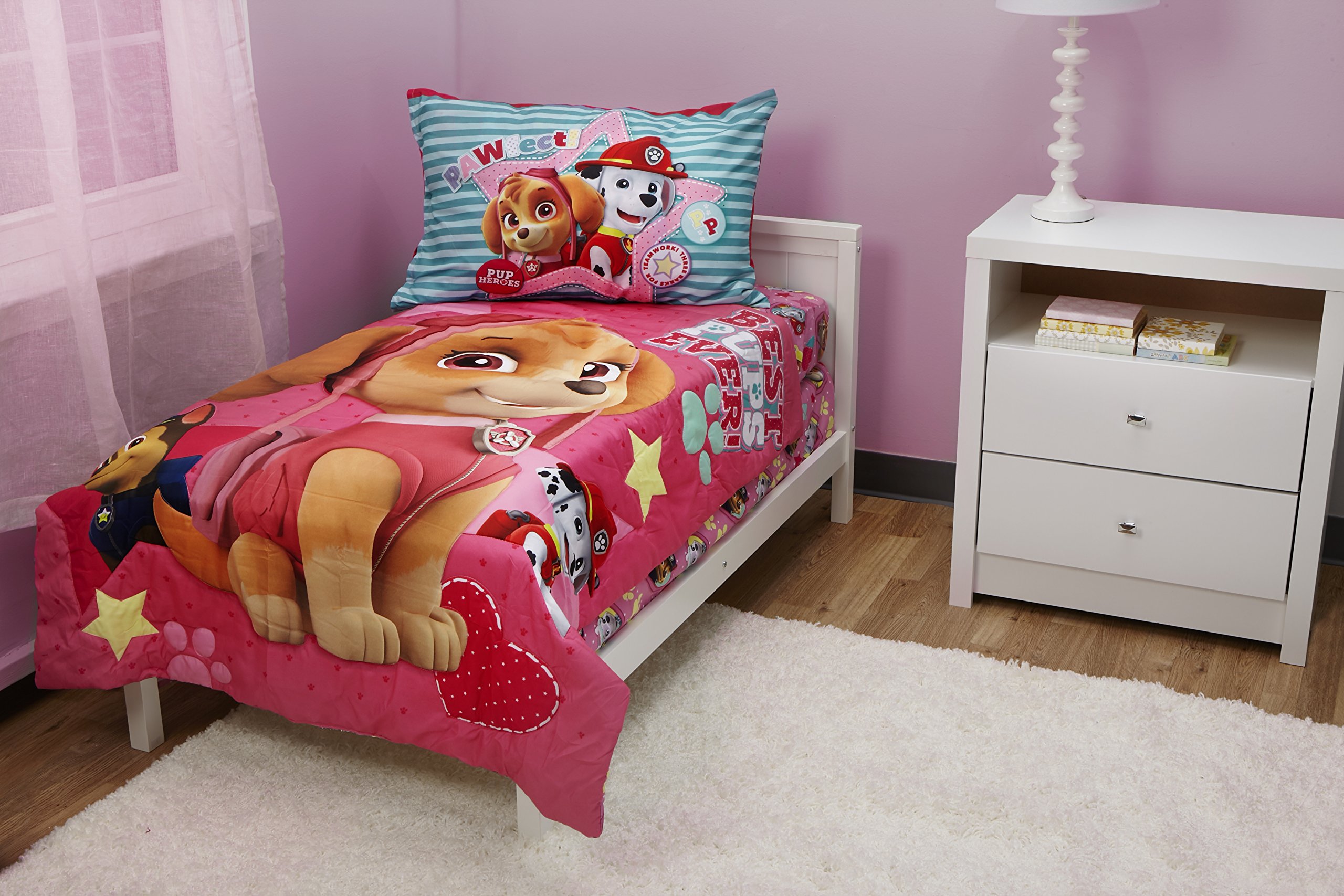 Paw Patrol Skye Best Pups Ever 4 Piece Toddler Bed Set ...