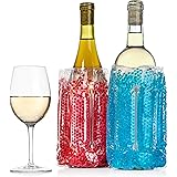 2 pack Wine Chiller Sleeves - Perfect for Parties, Cookouts, Picnics, Boating, Tailgating and Food & Beverage Transport, Typh