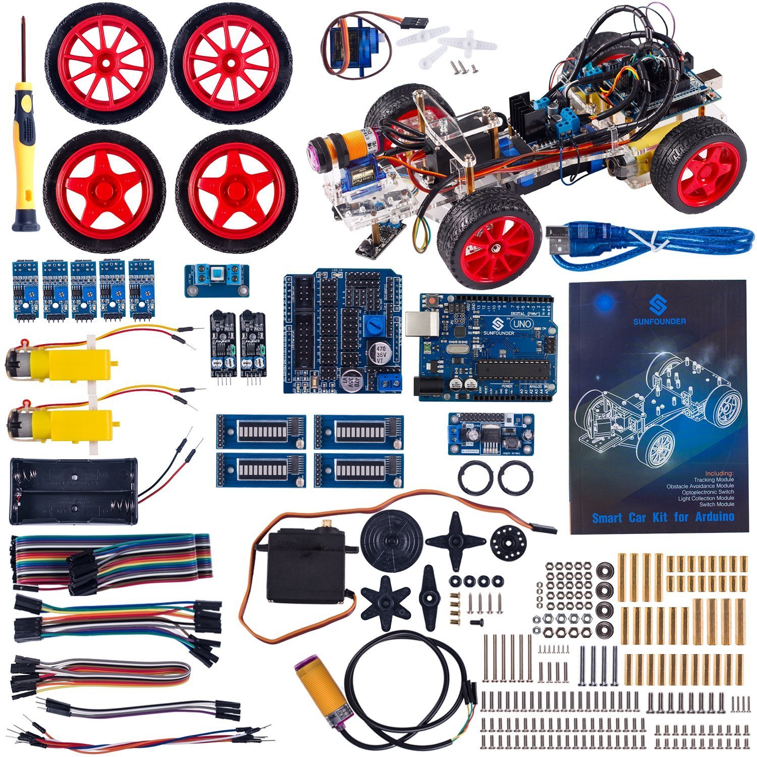 Buy SunFounder Robotics Model Arduino Car kit Electronics DIY Smart