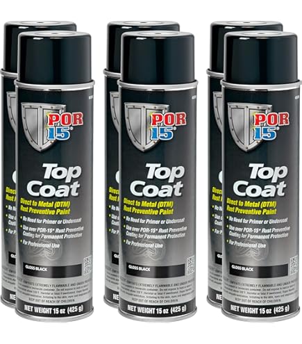 Direct To Metal Paint POR-15 46404 Top Coat DTM Paint, Qt Can