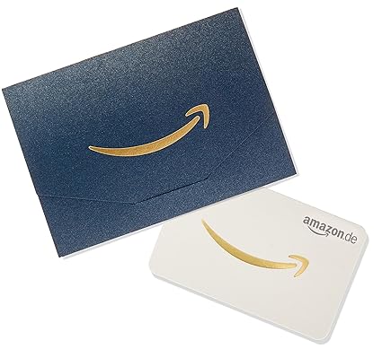 Amazon.de Geschenkkarte in Geschenkkuvert (Dunkelblau und Gold) - mit kostenloser Lieferung per Post