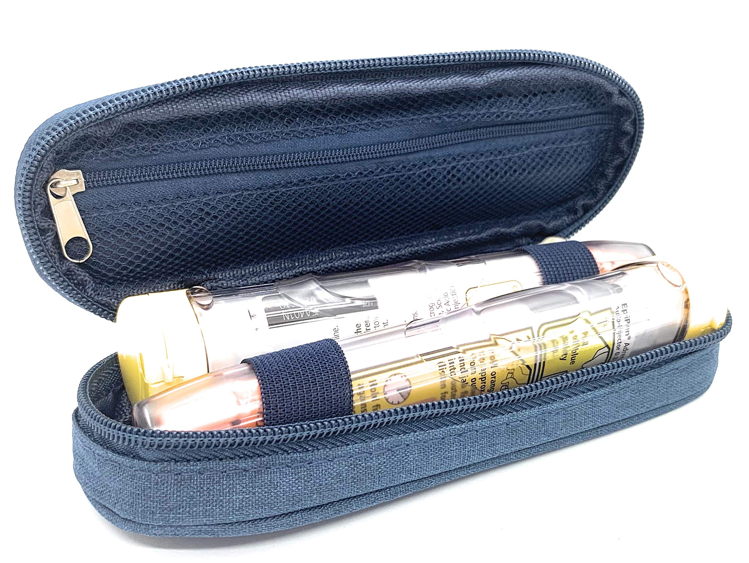 ICE Medical Blue Twin Epipen Syringe Case/Bag - Allergies, Diabetes, Inhalers, Syringes, Insulin etc