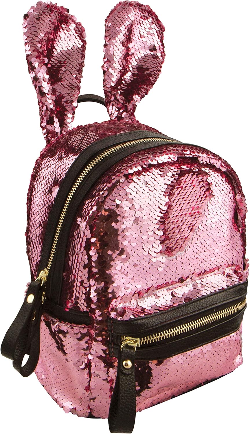 pink sequin bookbag