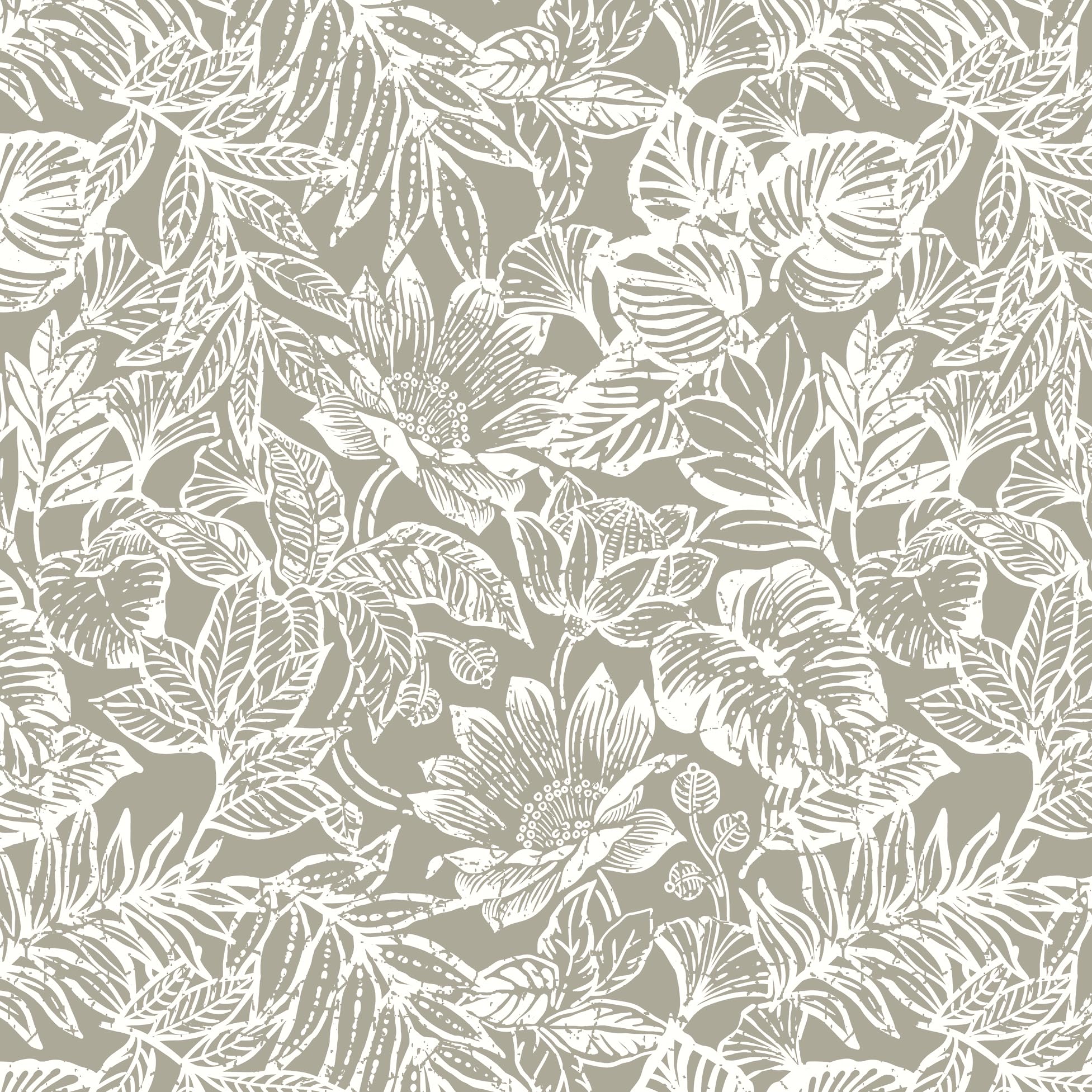 Photo 1 of CiCiwind Peel and Stick Wallpaper Floral Wall Paper Removable Self Adhesive Vintage Contact Paper Cream and White Tropical Leaf Bedroom Bathroom Kitchen Decoral Papel Tapiz para Pared 17.3"×78.7"
