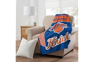 NORTHWEST New York Knicks NBA Officially Licensed 46″×60″ Microfiber Throw Blanket – All Team Logos & Colors – Cozy Game Day Throw for Fans, Living Room, Couch & Dorm